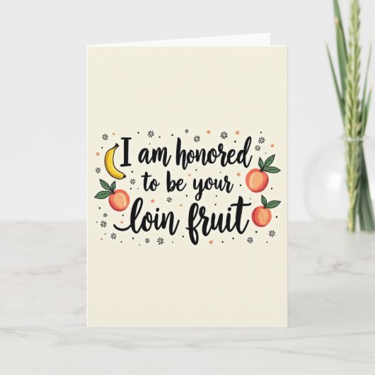 Biefstuk Fruit Vaderdag Kaart (Voorkant)