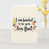 Biefstuk Fruit Vaderdag Kaart (Gele Bloem)
