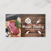 Biefstuk kruiden en specerijen | Hout Visitekaartje (Voorkant)