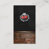 Biefstuk op de Barbecue Grill Visitekaartje (Achterkant)