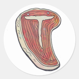 biefstuk ronde sticker