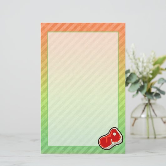 biefstuk van de slager briefpapier (Staand voorkant)