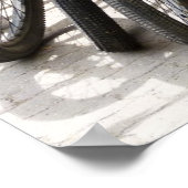 Bieken in een rij poster (Hoek)