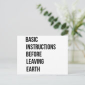 BIEL: Basisinstructies voor het verlaten van de aa Briefkaart (Staand voorkant)