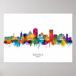 Bielefeld Duitsland Skyline Poster