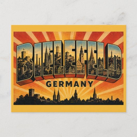 Bielefeld Duitsland Sparrenburg Briefkaart (Voorkant)