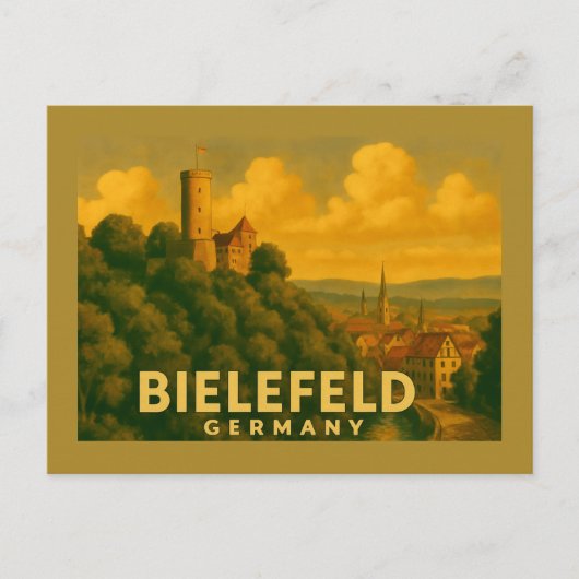 Bielefeld Duitsland Stad Kunst Briefkaart (Voorkant)