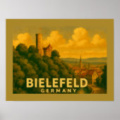 Bielefeld Duitsland Stad Kunst Poster (Voorkant)