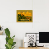 Bielefeld Duitsland Stad Kunst Poster (Thuiskantoor)