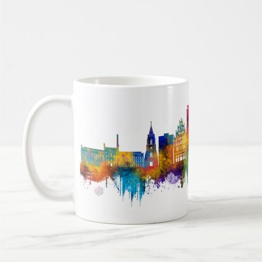 Bielefeld Germany Skyline Koffiemok (Links)