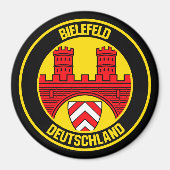 Bielefeld Round Emblem Magneet (Voorkant)