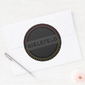 Bielefeld Stadstrots Embleem – Duitse Identiteit Ronde Sticker (Envelop)