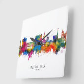 Bielsko-Biala Poland Skyline Vierkante Klok (Hoek)