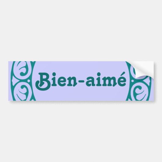 Bien-aimé French bumper sticker (Voorkant)