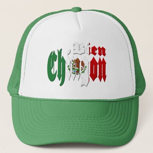 Bien Chingon met Mexicaanse vlag Trucker Pet (Voorkant)