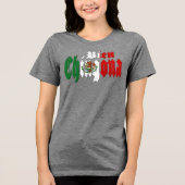 Bien Chingona Mexicaanse vlag Tri-Blend Shirt (Voorkant)