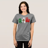 Bien Chingona Mexicaanse vlag Tri-Blend Shirt (Voorkant volledig)