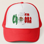 Bien Chingona Mexicaanse vlag Trucker Pet (Voorkant)