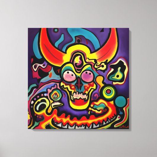 Bien podrías discutir con el Diablo Canvas Afdruk (Voorkant)