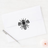 biene bee wasp wespe hummel insect fly honey ronde sticker (Envelop)