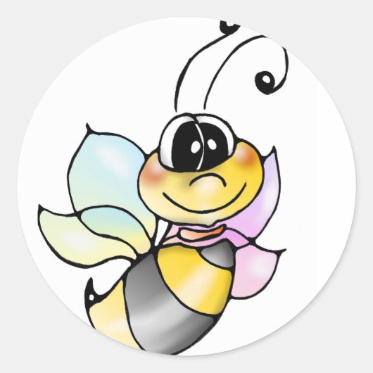 Biene Bienen aufkleber - sticker bee bees (Voorkant)