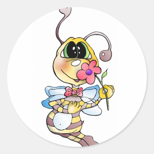 Biene Bienen aufkleber - sticker bee bees (Voorkant)