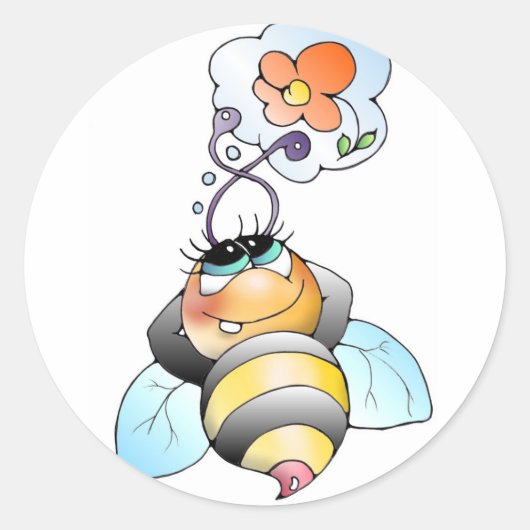 Biene Bienen aufkleber - sticker bee bees (Voorkant)