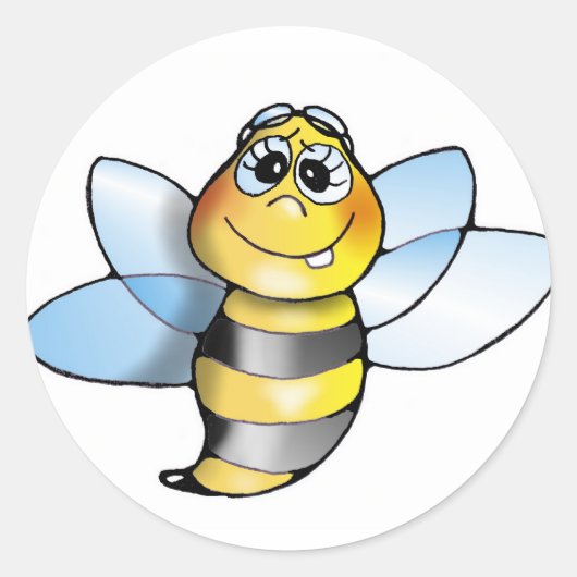 Biene Bienen aufkleber - sticker bee bees (Voorkant)