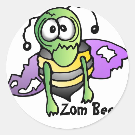 Biene Bienen bee bees sticker aufkleber Zombi (Voorkant)