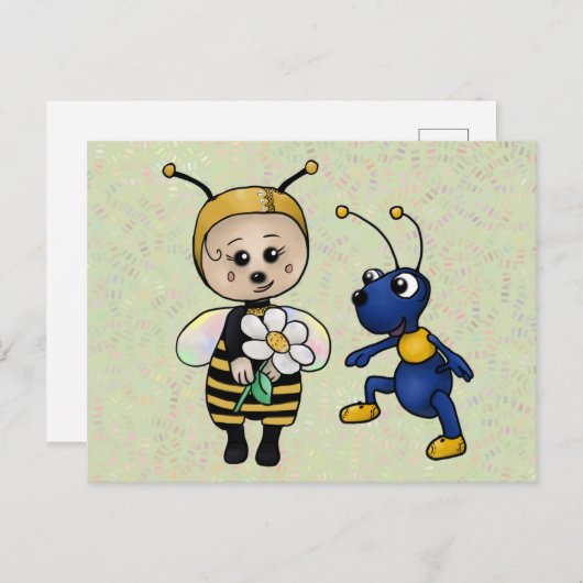 Biene und Ameise Briefkaart (Voorkant / Achterkant)