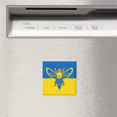 Biene vor der okrainischen Flagge Magnet (Insitu (Vaatwasser))