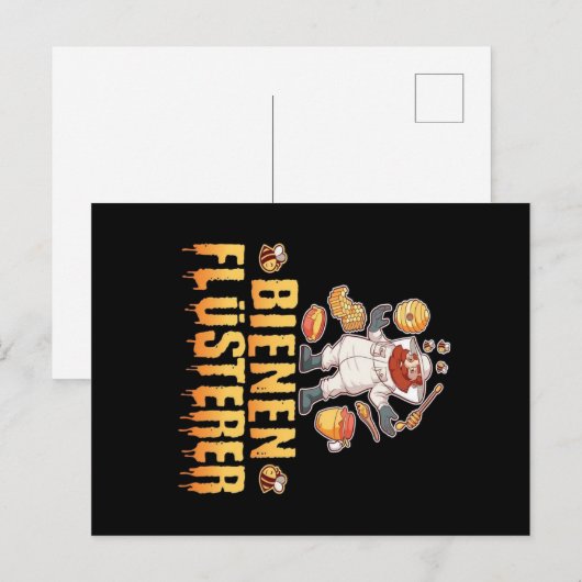 Bienen Flusterer Imker | Gift for bee Lover Aankondigingskaart (Voorkant / Achterkant)