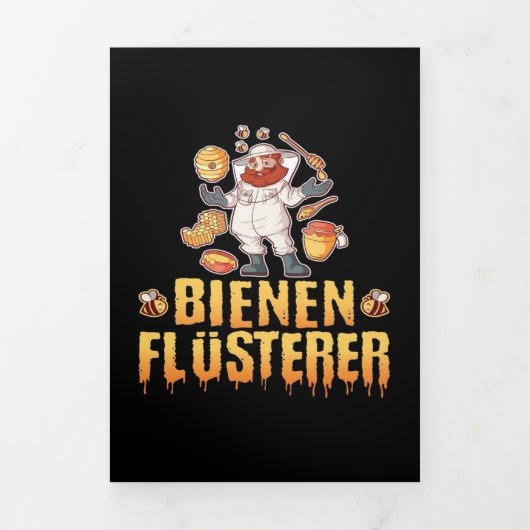 Bienen Flusterer Imker | Gift for bee Lover Drieluik Aankondiging (Cover)