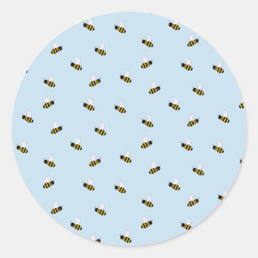 Bienen ronde sticker (Voorkant)