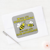Bienen Tierschutz Imker Honig Vierkante Sticker (Envelop)