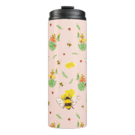 Bienen und Glückskäfer  Thermosbeker