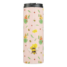 Bienen und Glückskäfer  Thermosbeker