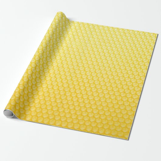 Bienenwaben Cadeaupapier (Uitgerold)