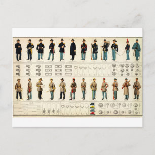 Bien's burgeroorlogsuniformen (1895) briefkaart