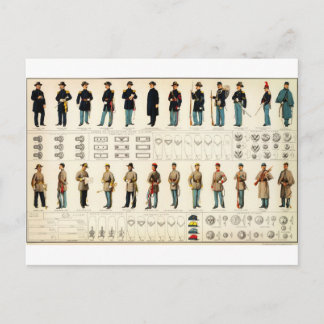 Bien's burgeroorlogsuniformen (1895) briefkaart