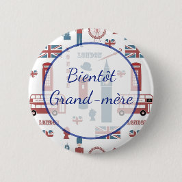 Bientôt Grand-mère Baby shower Button