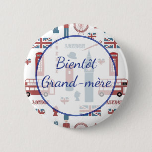 Bientôt Grand-mère Baby shower Button