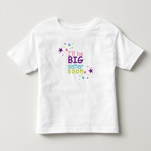 Bientôt grande sœur star kinder shirts (Voorkant)