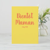 Bientot maman | Frans Baby shower Invitation Kaart (Staand voorkant)