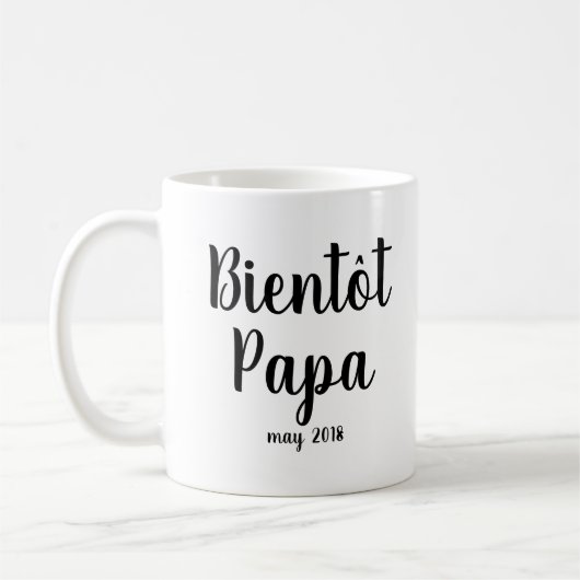 Bientot papa | Mok Franse Baby shower Papa (Links)
