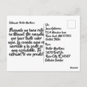 Bienvenido a la postal de Miami Briefkaart (Achterkant)