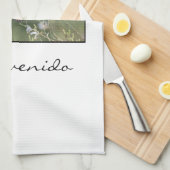 bienvenido (welkom) Koningin-vlinder Theedoek (Quarter Fold)