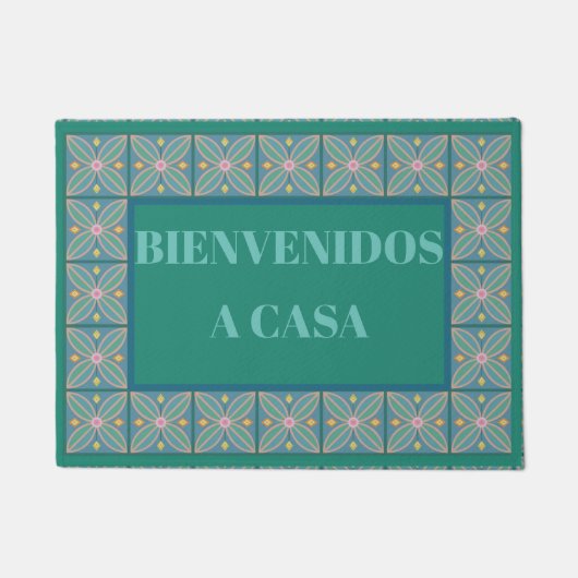 Bienvenidos a casa Spaans welkom Deurmat (Voorkant)