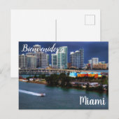 Bienvenidos a Miami-Briefkaart Briefkaart (Voorkant / Achterkant)