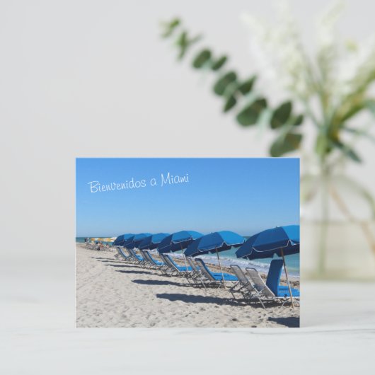 Bienvenidos a Miami-Briefkaart Briefkaart (Staand voorkant)